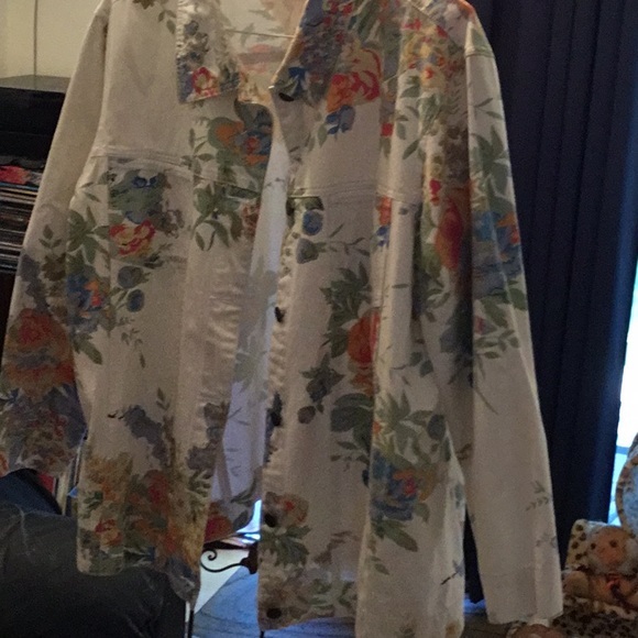 Susan Graver Jackets & Blazers - Pretty Summer Jean Jacket SIZE 1X  NEW